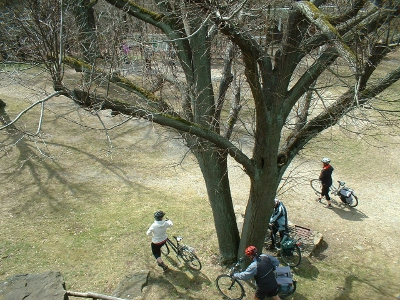 Radwanderer auf dem Keulenberg